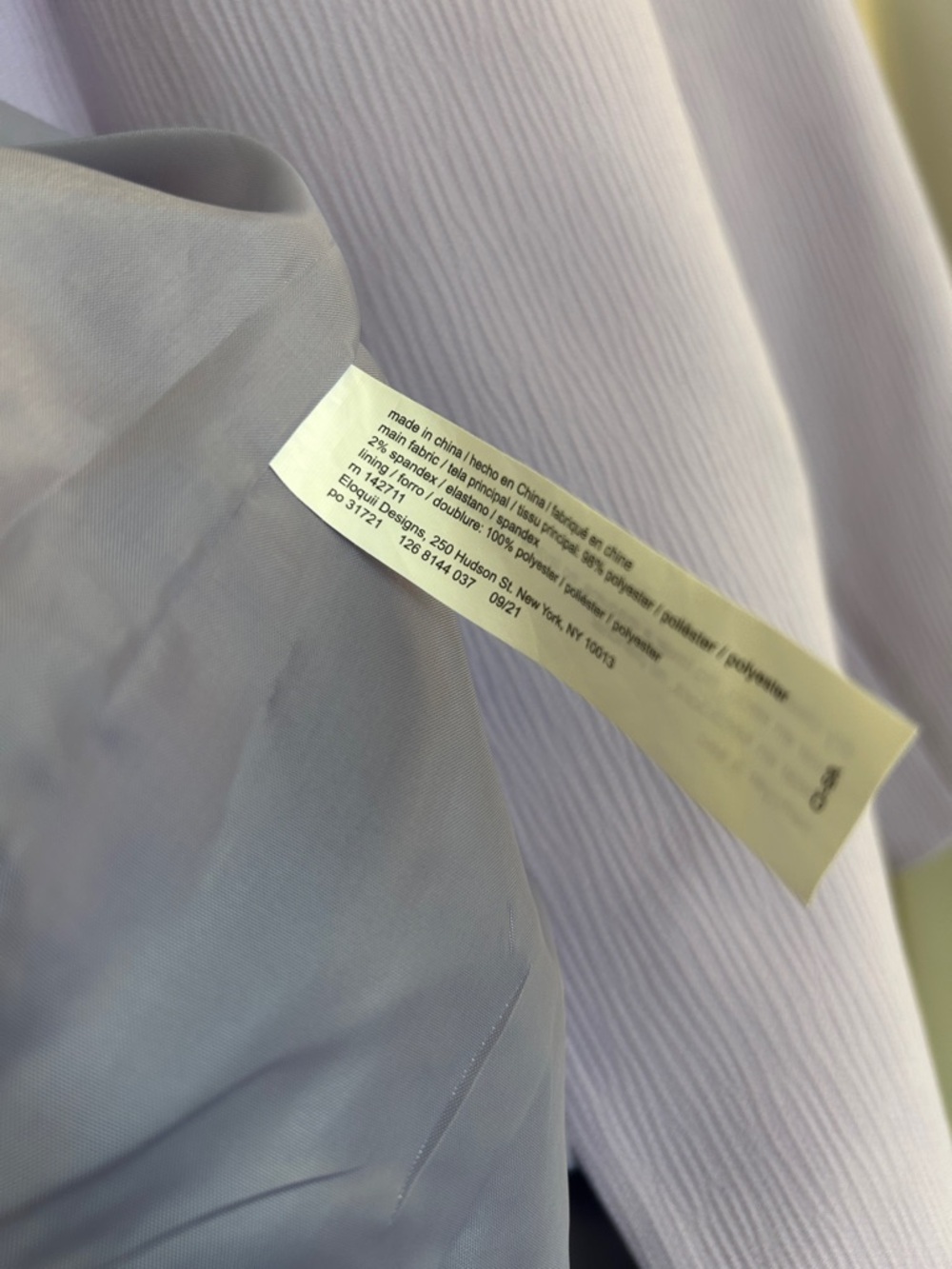 Eloquii Lavender Pastel Tailored Single Breasted Blazer Jacket Size 14 - Picture 8 of 10
